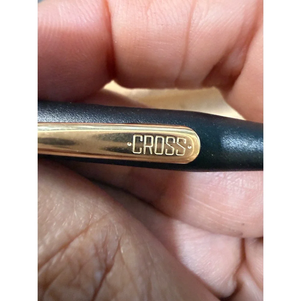 Cross Classic Century Ballpoint Pen Matte Black Gold Trim with Original Box